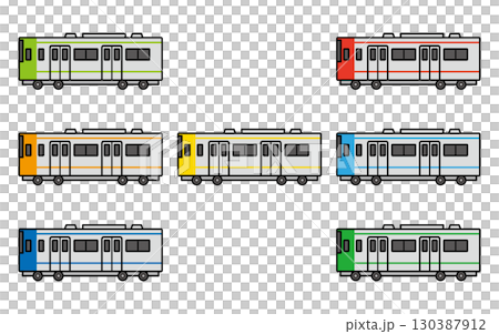 Illustration of a train Illustration of a train 130387912