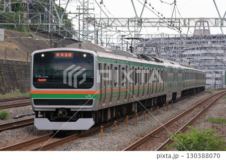 長大編成で東海道本線を疾走するE231系電車_2010/5/30撮影 130388070