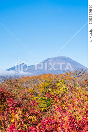 旧碓氷峠見晴台(秋):浅間山を望む 旧碓氷峠見晴台(秋):浅間山を望む 130389610