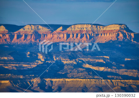 Bryce Canyon National Park Hoodoos and Cliffs at Sunset from Bryce Point 130390032