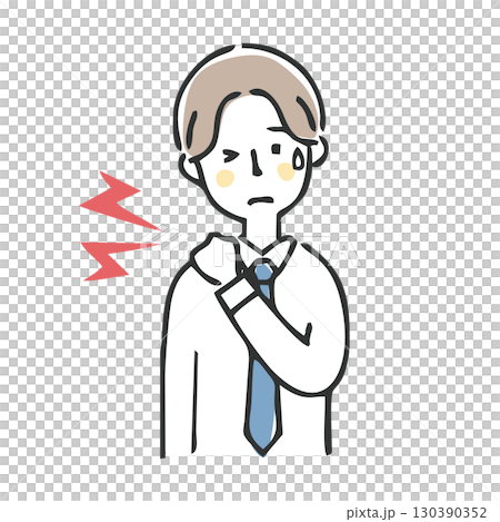 肩の痛み　ビジネスマン 130390352