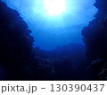 沖縄・石垣島海底に届く日差し 130390437