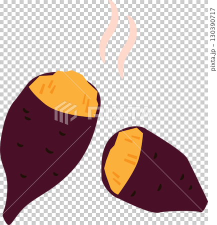 烤土豆插圖素材 130390717