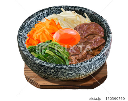 石焼ビビンバ(鍋敷き付き) 石焼ビビンバ(鍋敷き付き) 130390760