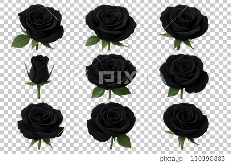 黑玫瑰花朵材料套裝 黑玫瑰花朵材料套裝 130390883
