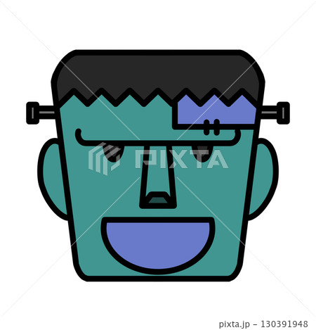 笑うフランケンシュタインのイラスト 笑うフランケンシュタインのイラスト 130391948