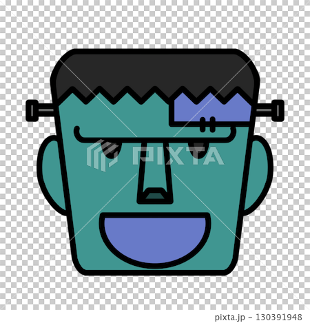 笑うフランケンシュタインのイラスト 笑うフランケンシュタインのイラスト 130391948