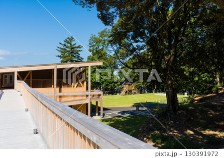 山代温泉の観光地 萬松園「あいうえおの杜」イメージ｜雲海を人工的に再現｜石川県加賀市 130391972