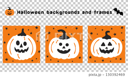 Halloween illustration material. Decoration set Halloween illustration material. Decoration set 130392469
