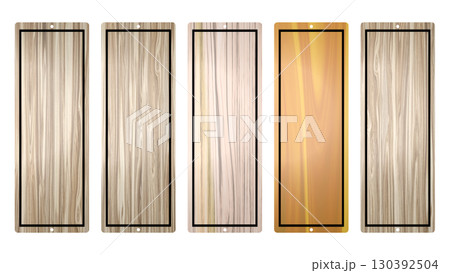 メニュー用の木札 5セット（メニュー札と高さは揃えています） 130392504