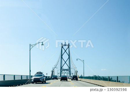Lions Gate suspensionn bridge - Vancouver, BC, Canada Burrard inlet 130392598