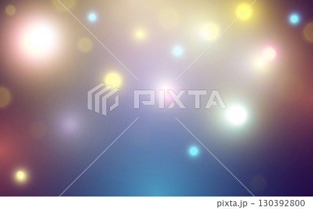 Multicolor Bokeh Light Background with Soft Glow. Romantic Abstract Blur in Purple and Gold Tones. Multicolor Bokeh Light Background with Soft Glow. Romantic Abstract Blur in Purple and Gold Tones. 130392800