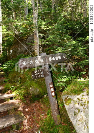 【山梨市 秩父多摩甲斐国立公園 日本最高所の自家用車で行ける車道峠「大弛峠」山道の道標】 【山梨市 秩父多摩甲斐国立公園 日本最高所の自家用車で行ける車道峠「大弛峠」山道の道標】 130393003