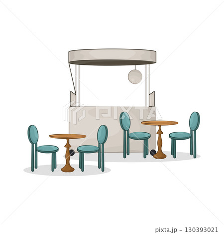 Illustration of Market Stall 130393021
