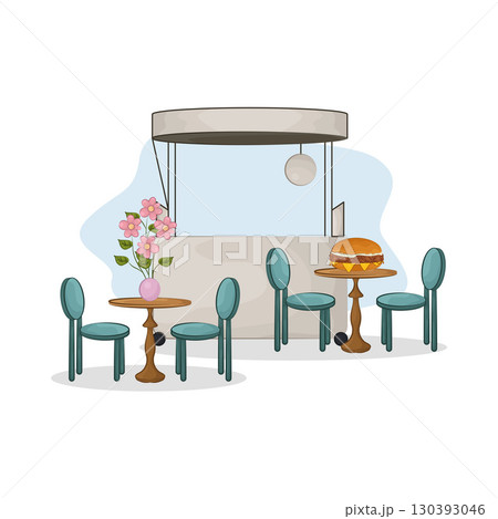 Illustration of Market Stall 130393046