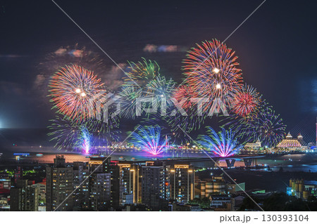 Summer ight fireworks spectacle 130393104