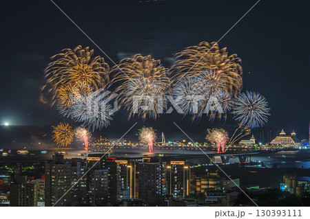 Summer ight fireworks spectacle 130393111