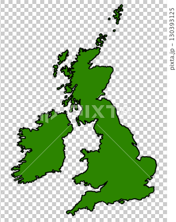 英國地圖(綠色邊框) 英國地圖(綠色邊框) 130393125