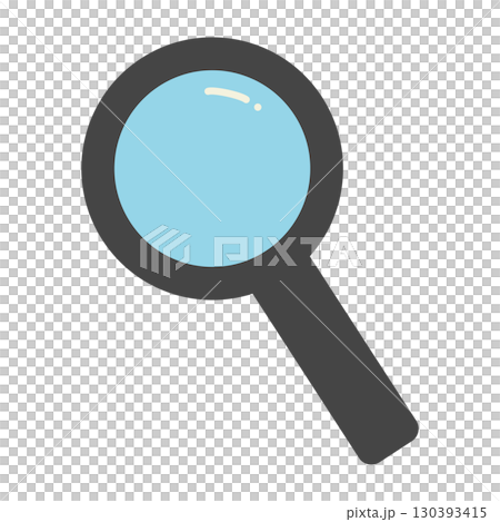 Simple magnifying glass illustration, magnifying glass, search, search icon illustration 130393415