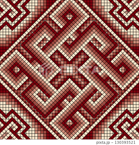 seamless pattern tile background with geometric shapes 130393521