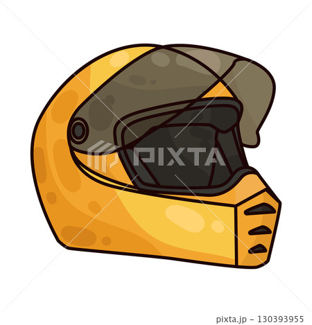 illustration of motorcycle helmet 130393955