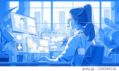 マーケティング・トレーディングデータなどの計量分析を行っている女性