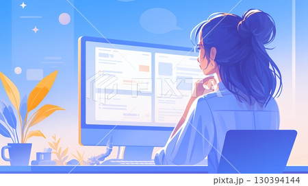マーケティングデータなどの計量分析を行っているビジネスパーソン