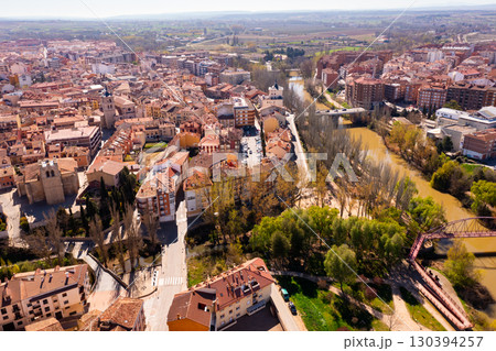 Aerial view of Spanish city of Aranda de Duero Aerial view of Spanish city of Aranda de Duero 130394257