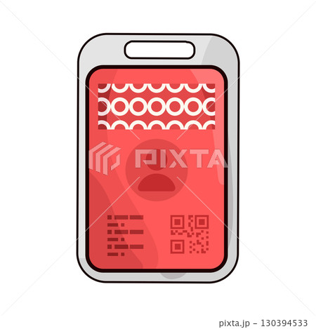 illustration of ID Card illustration of ID Card 130394533