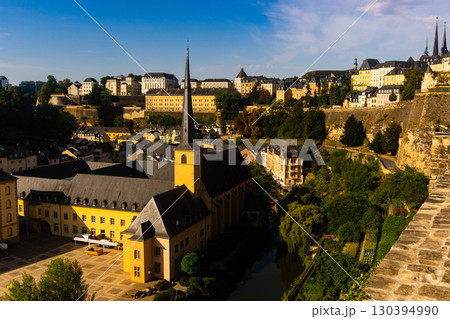 Grund quarter in center of Luxembourg City overlooking Neumunster Abbey Grund quarter in center of Luxembourg City overlooking Neumunster Abbey 130394990