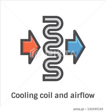 AIr conditioning hvac system part vector color icon design. AIr conditioning hvac system part vector color icon design. 130395185