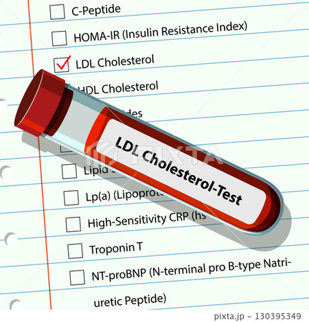 LDL Cholesterol Test Illustration LDL Cholesterol Test Illustration 130395349