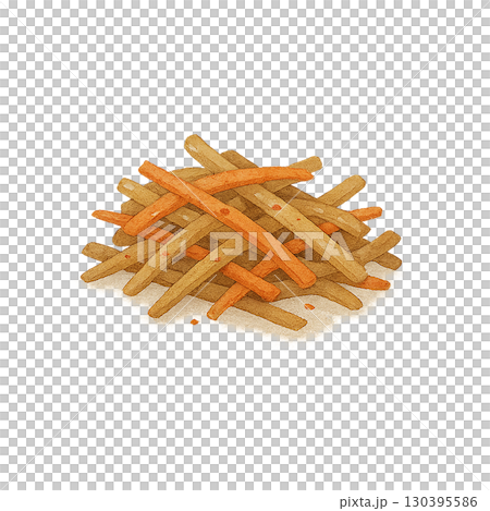 Kinpira burdock illustration for lunch box 130395586