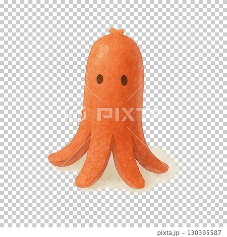 Octopus sausage illustration for lunch box 130395587