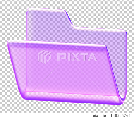 Minimal 3D glass style folder shape in purple and blue gradient. Great for abstract design, modern UI, and creative decoration Minimal 3D glass style folder shape in purple and blue gradient. Great for abstract design, modern UI, and creative decoration 130395766