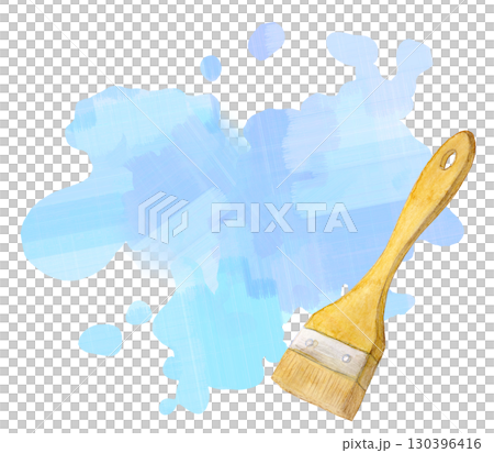 ペンキで塗る 水彩イラスト 塗装 ペンキで塗る 水彩イラスト 塗装 130396416