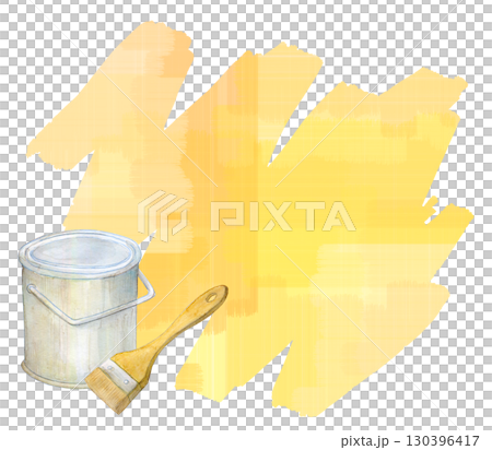 ペンキで塗る 水彩イラスト 塗装 ペンキで塗る 水彩イラスト 塗装 130396417