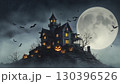 不気味なハロウィンの夜 130396526