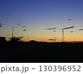 新潟平野部の朝焼け 02 130396952