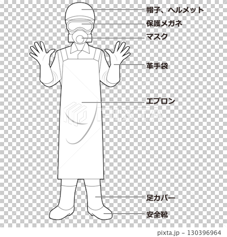 電焊工服裝 130396964