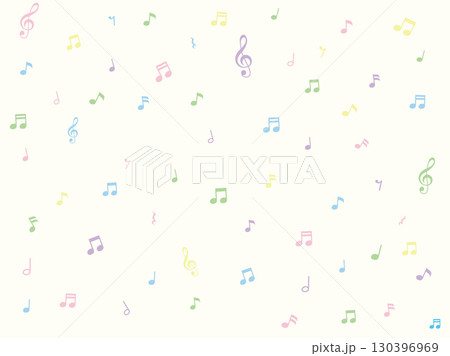 音符と音楽記号の壁紙 130396969