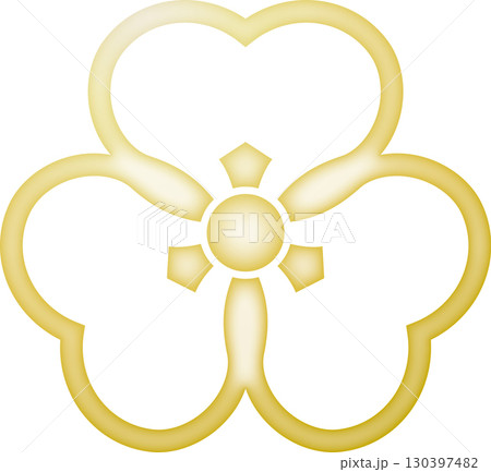 家紋 細中陰片喰【金色】 家紋 細中陰片喰【金色】 130397482