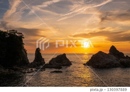 笹川流れ・夕景 笹川流れ・夕景 130397889