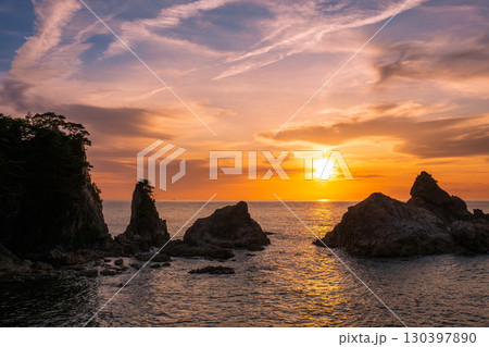 笹川流れ・夕景 130397890