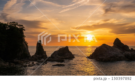 笹川流れ・夕景 130397892