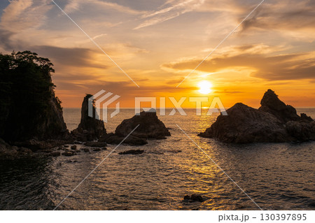 笹川流れ・夕景 130397895