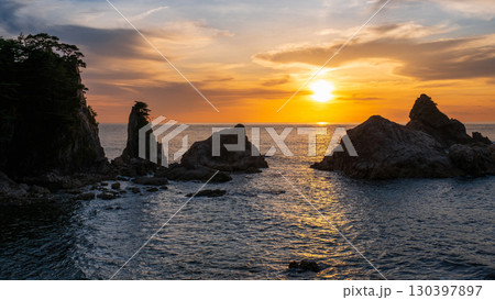 笹川流れ・夕景 130397897