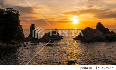 笹川流れ・夕景 130397917
