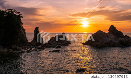 笹川流れ・夕景 130397918