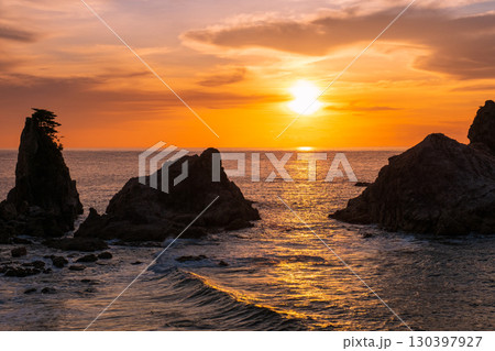 笹川流れ・夕景 130397927